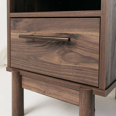 1 Drawer Nightstand in Brown Simple and Elegant in Its Design, This Piece Keeps your Home Decor Grounded While Elevating your Modern Style