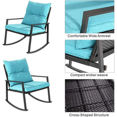 2 - Person Long Bistro Set with Cushions  Comes to Kicking Back and Enjoying Some Time Outside, you Want to Feel Relaxed and Comfortable