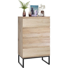 4 Drawer Chest Storage Cabinet Can Provide Sufficient Space for your Daily Storage Steel Legs Perfect for Organize