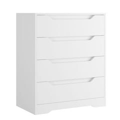 White 4 Drawer Chest Provides you with Optimal Storage Space While Adding A Beautiful Style to your Room