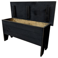 Solid Wood Flip top Storage Bench Water Based Paints Perfect for Entryway, Living Room