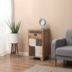 End Table with Storage This Boho-Inspired End Table Brings Fun Style to your Bedroom or Living Room Just Right Next to your Sofa or Bed