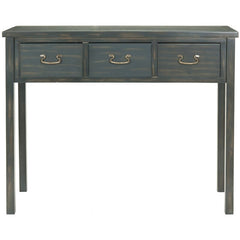 Solid Wood Console Table Give Any Odds and Ends Strewn About your Entryway Three Drawers On Wooden Glides Provide Out