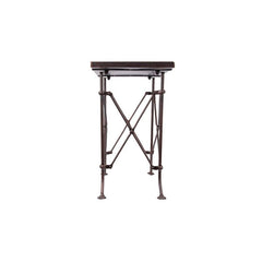 Bronze Tray Top End Table Fashionable Design Makes It A Classy Addition To A Traditional Living Room, Dining Room, Or Office