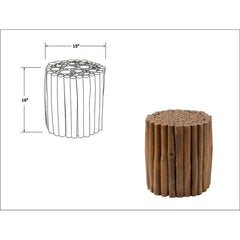 Solid Wood Pedestal End Table Tatyana Teak End Table Lends A Stunning Visual Accent to Any Room Coffee Table