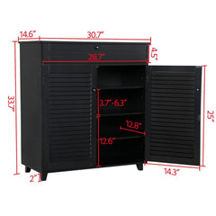 12 Pair Shoe Storage Cabinet This Shoe Storage Cabinet with its Large Shoe Storage Space and Adjustable and Removable Shelves