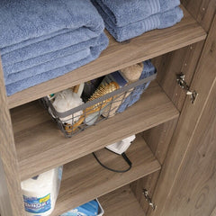 4 - Shelf Storage Cabinet Four Adjustable Shelves To Store Anything From Pantry Food To Fluffy Bathroom Towels. Adjustable Shelves