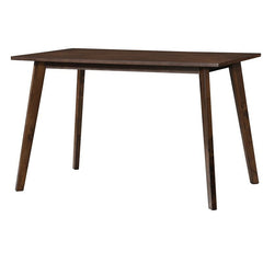 Walnut 47.25'' Dining Table Comfortably Seat Four in your Kitchen or Dining Nook Tapered Block Legs that Make it Easy to Blend