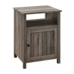 Gray Wash Square Nightstand Traditional Tone in your Living Room in a Use in the Bedroom for Easy Access to Nighttime essentials