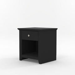 Matt Black Nightstand is Suitable to Place with your Alarm Clock and Dazzling Lamp Storage for you To Keep Bedside