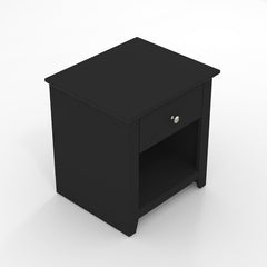 Matt Black Nightstand is Suitable to Place with your Alarm Clock and Dazzling Lamp Storage for you To Keep Bedside