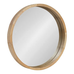 30" x 30" Natural Modern & Contemporary Accent Mirror Brighten up your Space with This Simply-Chic Accent Mirror