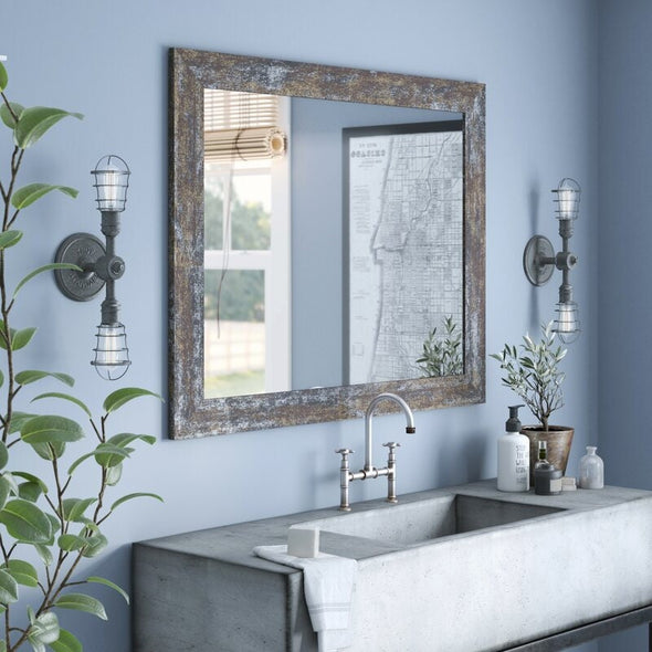 Cearley Traditional Distressed Mirror to your Living Space Whether At Home Or At The Office with the Cearley Mirror