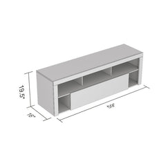 TV Stand for TVs up to 65" Plenty of Space to Store your Media Players and Other Equipment in your Living or Dining Room Five Open Cubbies