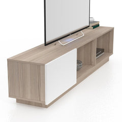 Gray/White Bruckner TV Stand for TVs up to 85" TV Stand Brings Plenty Of Essential Storage and A Sleek Design To your Living Room or Bedroom