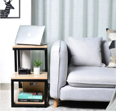 3-tier Metal Storage Shelf Side Table Elegant Side Table Can Be Displayed in Any Space