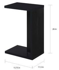 C-shaped End Table - Black Comfortable Essence in your Living Space with the Woodshire C Table