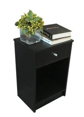 Simplify bedroom furniture Bedside End Table 1/2 Drawer Nightstand 2 Styles