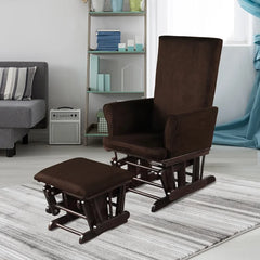 Brown Abi-Rose Rocking Chair Provides Strong Support and Stability Perfect Relaxing and Napping