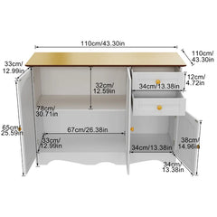 Adila 30.7'' Tall Large Storage Cabinet Cupboard Multipurpose Cabinet