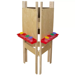 Adjustable Board Easel Plywood Stability with Room for up to 3 Budding Artists