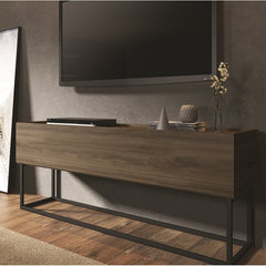 Bilski 53'' Console Table Dark Brown Oak Features Clean Modern Lines