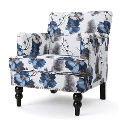 Boaz Floral Print Fabric Club Chair This Chair is A Great Addition for Any Room With the Bright, Soul Soothing Pattern