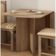 Natural Oak Clarabelle Dining Table Particleboard Solid Oak and Veneered Oak