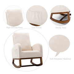 Rocking Chair Breathable and Durable Bring you A Comfortable and Safe Sitting Posture