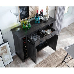 Danny Bar Cabinet 6-Bottle Wine Racks on the Side to Store your Best Wines