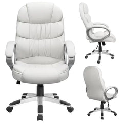 White Enosburg Executive Chair Ergonomic High Back Office Chair Design