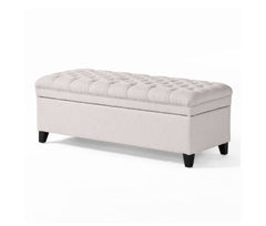 Hastings Tufted Fabric Storage Bench by Christopher Knight Home