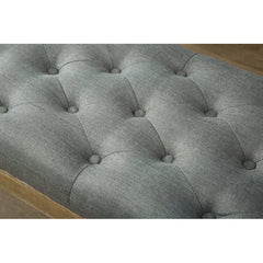 Gray Upholstered Bench Clean-Lined Bench Brings A Bit of On-Trend Appeal As it Provides A Spot to Sit