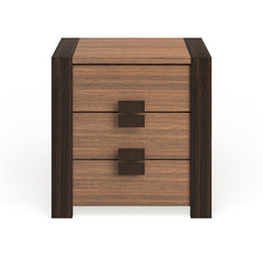 Rustic Solid Wood 2-drawer Nightstand Offers Storage and Functionality