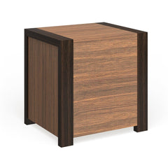 Rustic Solid Wood 2-drawer Nightstand Offers Storage and Functionality