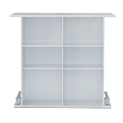 Gudino Home Bar 6 Storage Compartments Open Storage