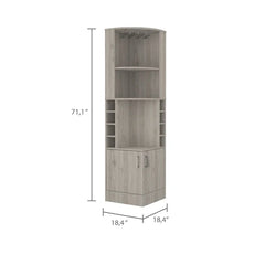 Black Brown Lollis Bar Cabinet Perfect for Storing Liquor Cocktail Books