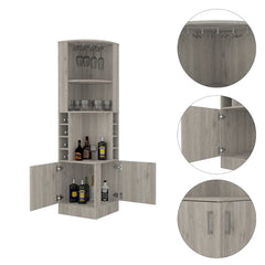 Black Brown Lollis Bar Cabinet Perfect for Storing Liquor Cocktail Books