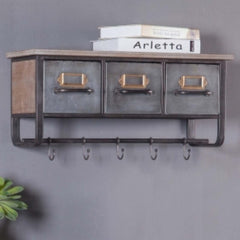 Accent Shelf Wall-Mounted Shelf Offering Room to Tuck Away Small Essentials