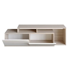 Cordoba/White Niklas Provides A Lot of Space for Storage with 2 Cabinets and Open Shelves