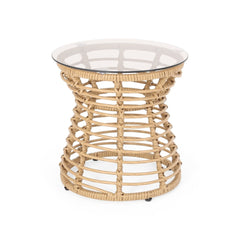 Wicker Side Table 15.50" W x 15.50" L x 15.50" H Unconventional Yet Sleek Look for your Patio Space