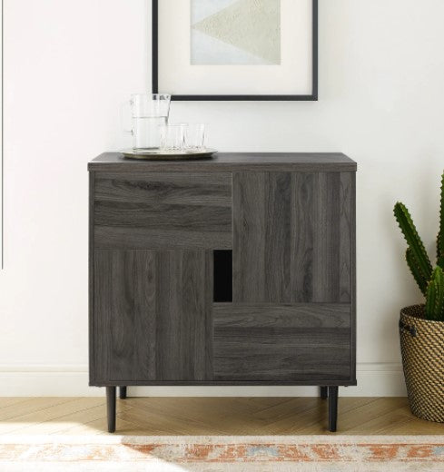 1 Modern Accent Storage Cabinet -30-inch in Slate Grey