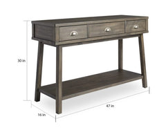 3 - Drawer Rectangle Console Table great for displaying your fav orite accent pieces