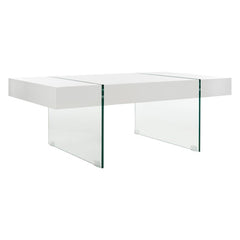 Sled Coffee Table White Laquer Finish On Top Indoor Furniture