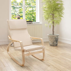 Rocking Chair Heavy-Duty Structure Ensures the Stability and Durability of this Chair with Stand