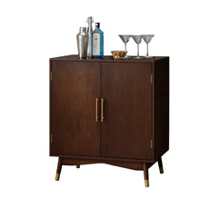 Swasey Bar Cabinet Mid-Century Style with Brass Capped Legs