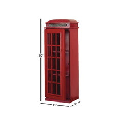 30'' Tall Single Telephone Booth Perfect for Organizer 3-Tier Storage Cabinet