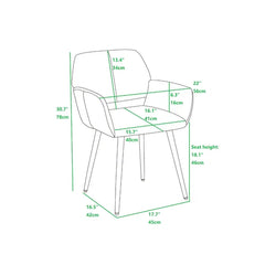 Tussilage Task Chair Crafted from Metal and Engineered Wood Design