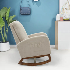 Vennie Rocking Chair Relax in Style with this Chair Soft Cushion Padded Backrest