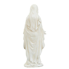 Virgin Mary Outdoor Garden Statue - White Bless your home with this Mary statue. The Mary